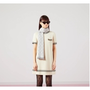 Жаккардовый вязаный шарф Gucci GG